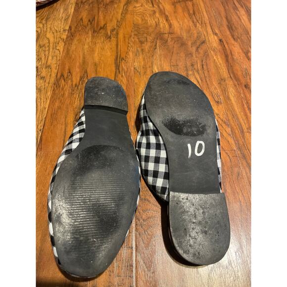 STEVE MADDEN Hydes Gingham Crystal Embellished Mules Slide Shoes Size 6.5 - Picture 5 of 5